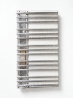 900 mm High x 500 mm Wide Difta Heated Towel Radiator Flat Black