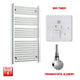 1200x600mm Chrome Electric Towel Rail Bathroom Warmer Pre Filled