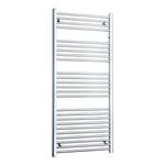 1400 mm High x 600 mm Wide Flat Or Curved Chrome Towel Radiator
