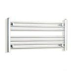 400x800mm Heated Straight Towel Rail Radiator Chrome