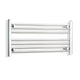 400x800mm Chrome Dual Fuel Flat Heated Towel Rail Radiator - Elegant Radiators