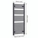 1200 mm High x 450 mm Wide Heated Towel Radiator Flat Black