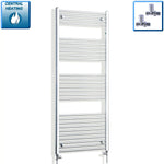 1600x600mm Heated Flat or Curved Towel Radiator Chrome