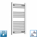 800x500mm Heated Flat or Curved Towel Radiator Chrome