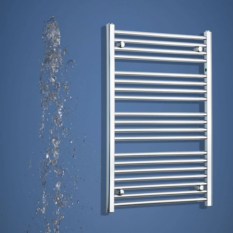 1000x550mm Heated Straight Towel Radiator Chrome