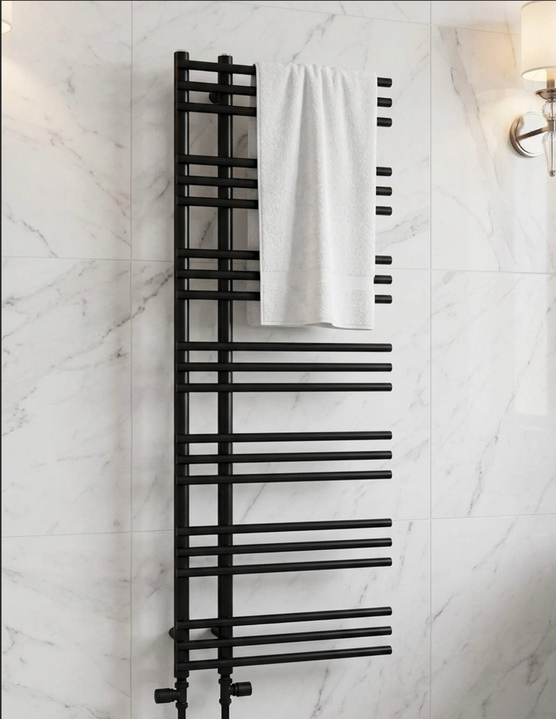 500x1500 Black Designer Towel Radiator CH