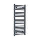 1000 x 400 Anthracite Dual Fuel Flat Heated Towel Rail Radiator - Elegant Radiators