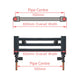 1800x600mm Heated Straight Anthracite-Sand Grey Towel Rail