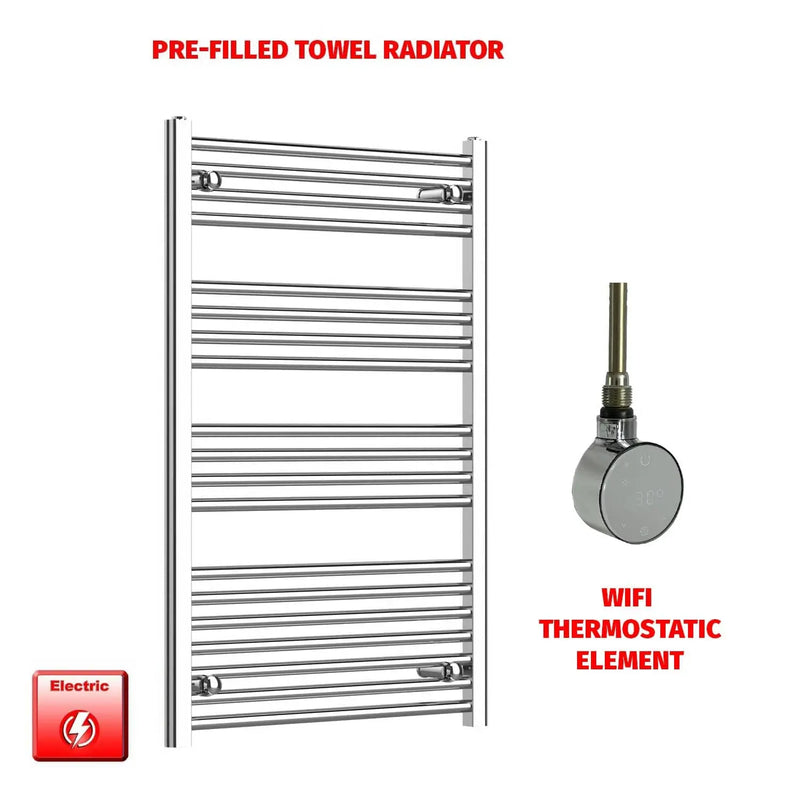 1000x600mm Chrome Electric Heated Towel Rail Bathroom Warmer