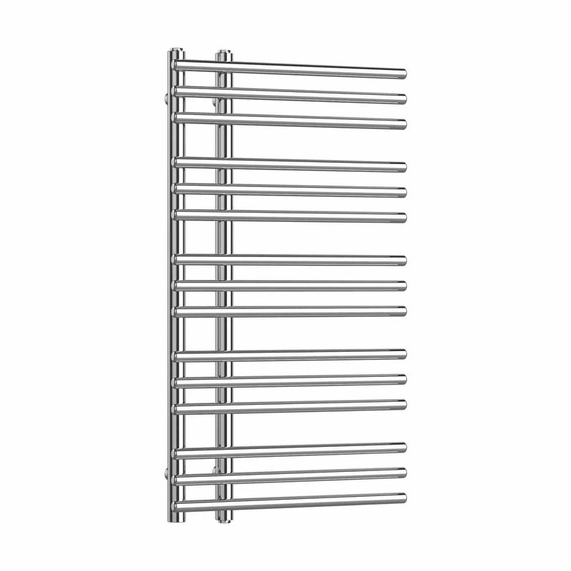 900x500mm Difta Pre Filled Electric Towel Rail Flat Chrome