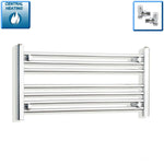 400x800mm Heated Straight Towel Rail Radiator Chrome