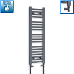 1000x300mm Heated Straight Anthracite-Sand Grey Towel Rail