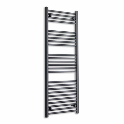 1400 mm High x 500 mm Wide Heated Towel Radiator Flat Black