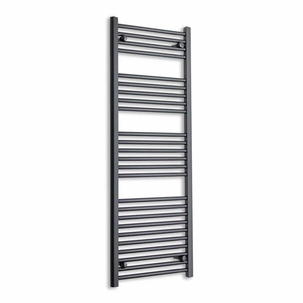 1400 mm High x 500 mm Wide Heated Towel Radiator Flat Black