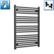 1000 mm High x 700 mm Wide Heated Towel Radiator Flat Black
