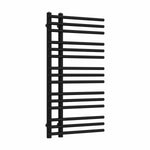 900 mm High x 500 mm Wide Difta Heated Towel Radiator Flat Black