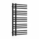 900 mm High x 500 mm Wide Difta Heated Towel Radiator Flat Black