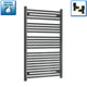 1200 mm High x 700 mm Wide Heated Towel Radiator Flat Black