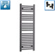 1200mm x 400mm Heated Towel Rail Radiator – Matt Black