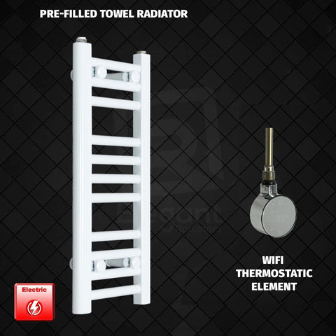 ER-Wifi Thermostatic / No Timer 600 mm High 300 mm Wide Pre-Filled Electric Heated Towel Rail White