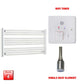 Single Heat / Wifi Timer 600 x 1000 Pre-Filled Electric Heated Towel Radiator Straight Chrome