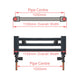 600 x 1100 Heated Towel Rail Radiator Flat White Central Heating