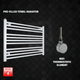 ER-Wifi Thermostatic / No Timer 600 x 1100 Pre-Filled Electric Heated Towel Rail White HTR