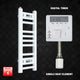Single Heat / Digital Timer 600 x 250 Pre-Filled Electric Heated Towel Rail White HTR