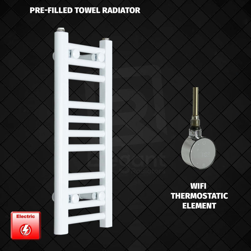 ER-Wifi Thermostatic / No Timer 600 x 250 Pre-Filled Electric Heated Towel Rail White HTR