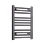 Without Valves 600 x 450 Heated Towel Rail Radiator Flat Black