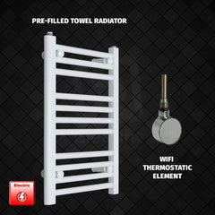 ER-Wifi Thermostatic / No Timer 600 x 500 Pre-Filled Electric Heated Towel Rail White HTR