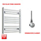 ER-Touch Thermostatic / No Timer 600 x 550 Pre-Filled Electric Heated Towel Radiator Chrome HTR