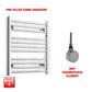 ER-Wifi Thermostatic / No Timer 600 x 550 Pre-Filled Electric Heated Towel Radiator Chrome HTR