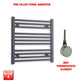 ER-Wifi Thermostatic / No Timer 600 x 600 Flat Anthracite Pre-Filled Electric Heated Towel Rail Radiator