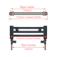 600 x 750 Chrome Dual Fuel Flat Heated Towel Rail Radiator