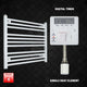 Single Heat / Digital Timer 600 x 800 Pre-Filled Electric Heated Towel Radiator White HTR