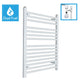 White Dual Fuel Heated Towel Rail 800 x 600mm