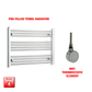 ER-Wifi Thermostatic / No Timer 600 x 900 Pre-Filled Electric Heated Towel Radiator Straight Chrome