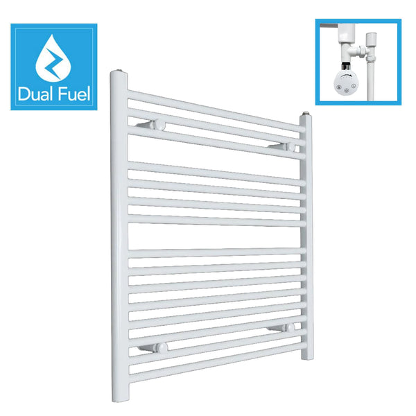 White Dual Fuel Heated Towel Rail 600 x 900mm