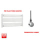 ER-Touch Thermostatic / No Timer 600 x 950 Pre-Filled Electric Heated Towel Radiator Straight Chrome