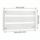 600x950mm Heated Straight Towel Rail Radiator Chrome - Elegant Radiators