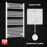 1000x600mm Pre Filled Electric Towel Rail Radiator White