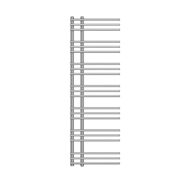 1500x500mm Difta Heated Chrome Towel Rail Radiator Flat