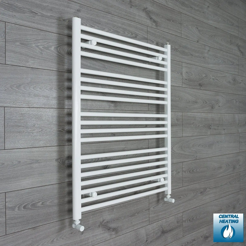 1200x750mm Towel Rail Radiator Flat White Central Heating