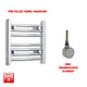 400x400mm Pre-Filled Electric Heated Towel Rail Chrome