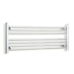 400 mm High 1000 mm Wide Chrome Towel Rail Central Heating