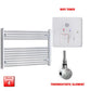 ER-Touch Thermostatic / Wifi Timer 700 x 1000 Pre-Filled Electric Heated Towel Radiator Straight Chrome