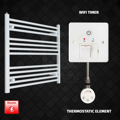 ER-Touch Thermostatic / Wifi Timer 700 x 900 Pre-Filled Electric Towel Rail White HTR