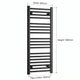 1000x400mm Towel Rail Radiator Flat Black Central Heating