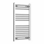 800x500mm Heated Flat or Curved Towel Radiator Chrome